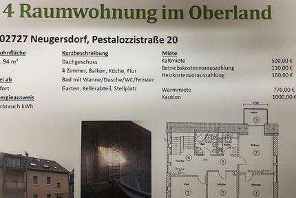 ☀️sonnige 4-Raum Wohnung DG 94m2☀️ 4 zimmer