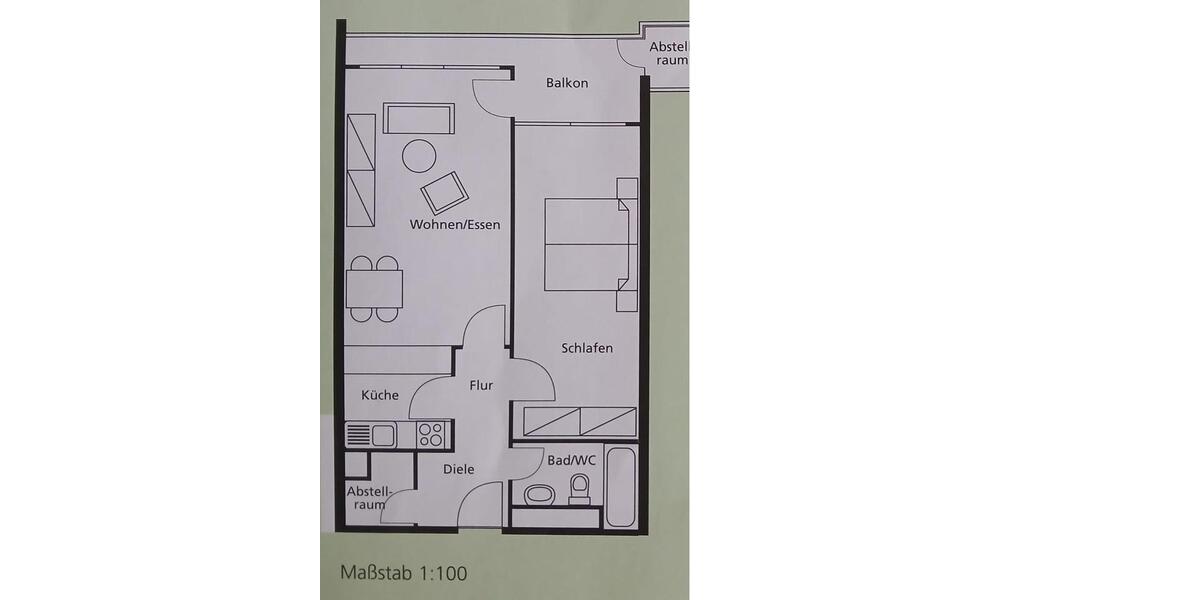 Etagenwohnung Sindelfingen Eichholz - 2.5 Zimmer, 57 m&sup2;, 720&euro; | Angebot:26625821