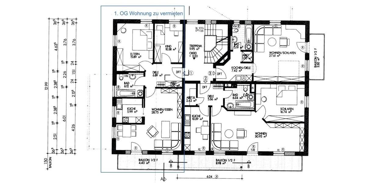 Etagenwohnung Grabenstätt - 3.5 Zimmer, 75 m&sup2;, 900&euro; | Angebot:24283973