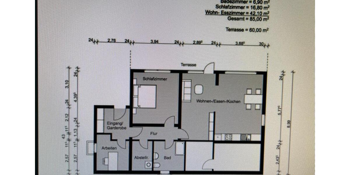 Erdgeschoßwohnung Neuwied Feldkirchen - 3.5 Zimmer, 85 m&sup2;, 925&euro; | Angebot:25283061