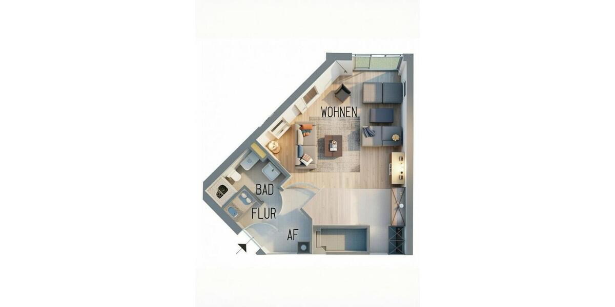 Etagenwohnung Bayreuth City - 1 Zimmer, 33 m&sup2;, 395&euro; | Angebot:26265597