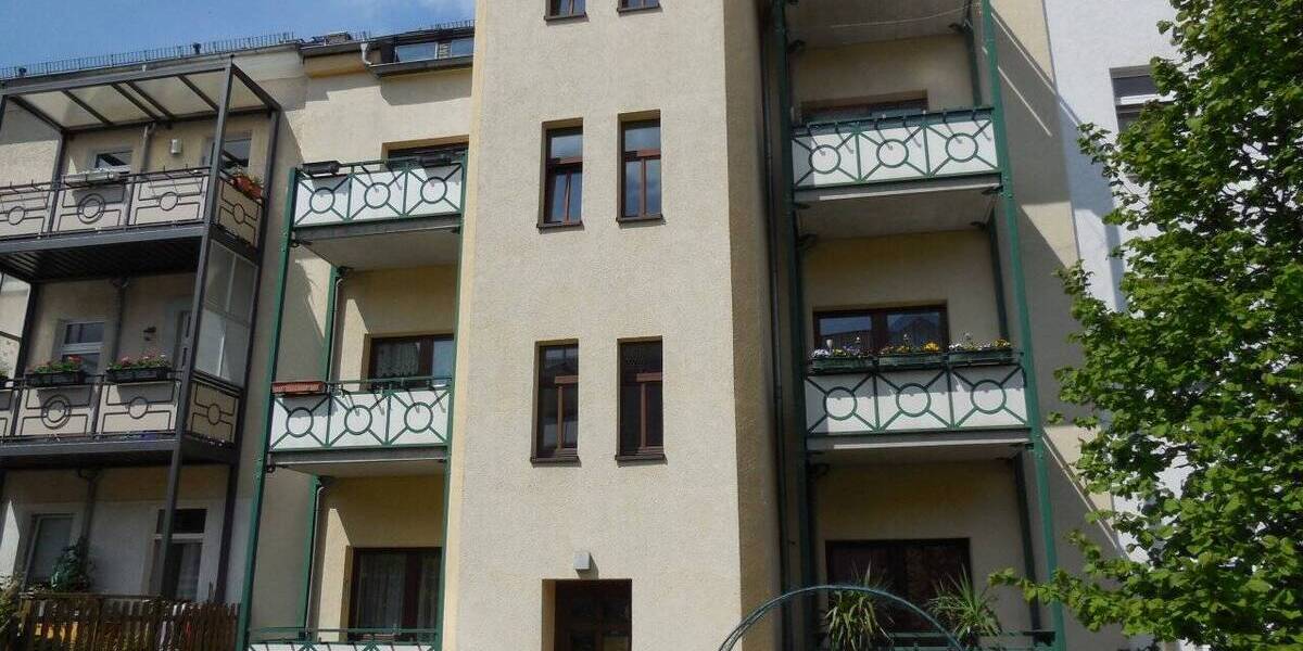 Etagenwohnung Zwickau Bahnhofsvorstadt - 2 Zimmer, 44 m&sup2;, 260&euro; | Angebot:26597704