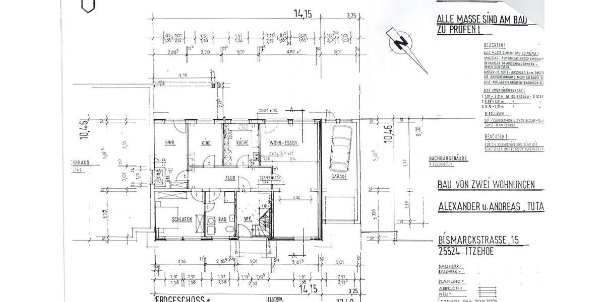 Erdgeschoßwohnung Itzehoe - 4 Zimmer, 105 m&sup2;, 1.200&euro; | Angebot:24568241