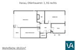 Erdgeschoßwohnung Hanau Großauheim - 3 Zimmer, 69 m&sup2;, 725&euro; | Angebot:26036935