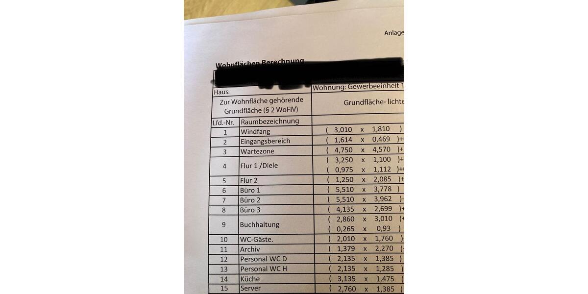 Büro Praxis Geschäftsräume in Dissen a TW zimmer