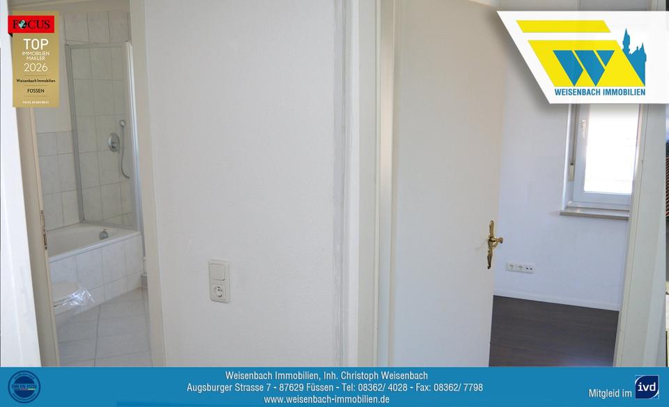 Etagenwohnung Füssen - 3 Zimmer, 79 m&sup2;, 760&euro; | Angebot:25765708