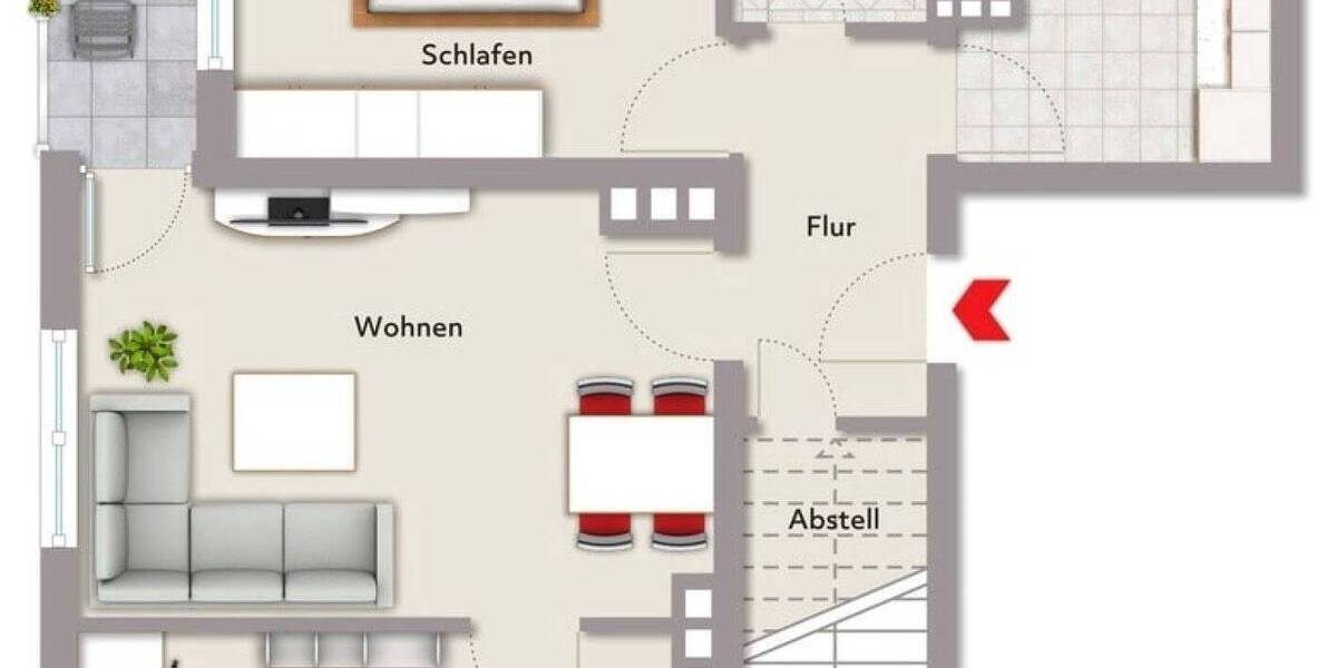 Zimmer Nürnberg Gärten h d Veste - 3 Zimmer, 67 m&sup2;, 930&euro; | Angebot:26306059