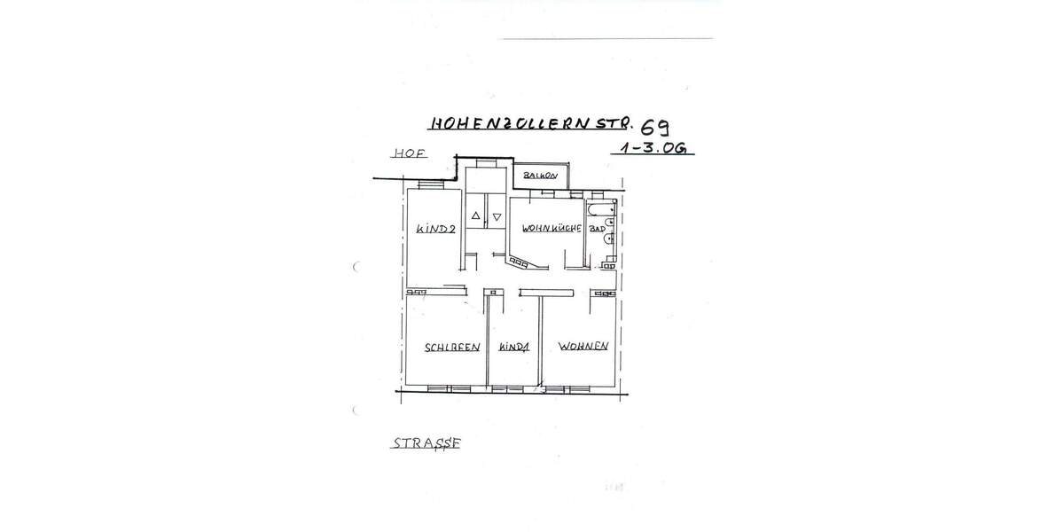 Etagenwohnung Saarbrücken Alt-Saarbrücken - 4 Zimmer, 110 m&sup2;, 955&euro; | Angebot:25726950