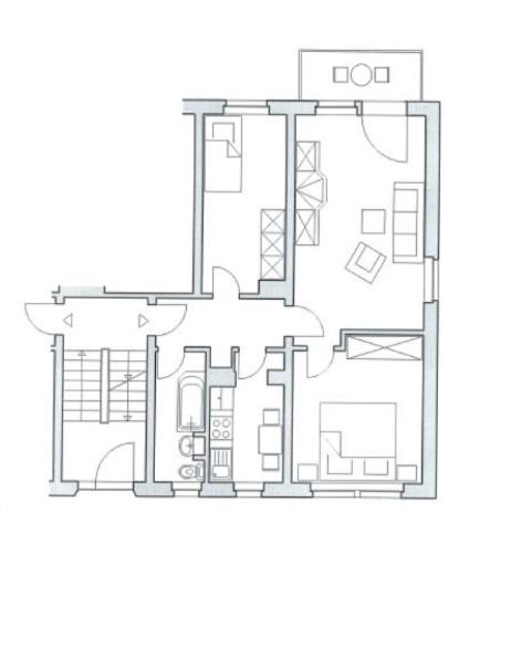 Etagenwohnung Naumburg (Saale) - 3 Zimmer, 60 m&sup2;, 449&euro; | Angebot:26550663