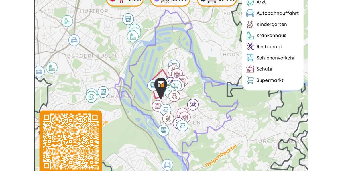 Dachgeschoßwohnung Essen Stadtbezirk VIII - 1 Zimmer, 50 m&sup2;, 600&euro; | Angebot:26547037