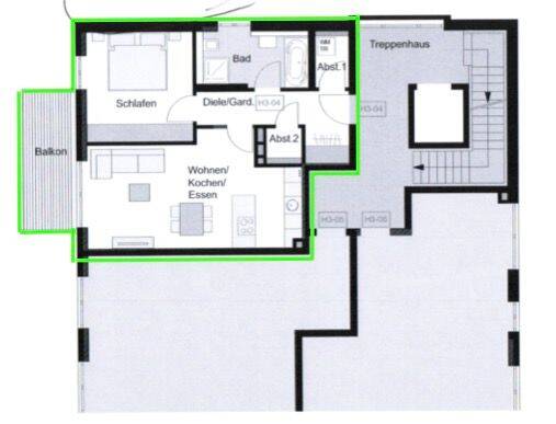Etagenwohnung Königsfeld im Schwarzwald Königsfeld - 2 Zimmer, 60 m&sup2;, 640&euro; | Angebot:26188893