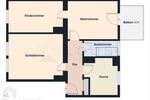 Etagenwohnung Finsterwalde - 3 Zimmer, 67 m&sup2;, 465&euro; | Angebot:24532416