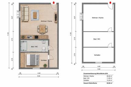 Wohnung Lorch - 2 Zimmer, 50 m&sup2;, 940&euro; | Angebot:26526399