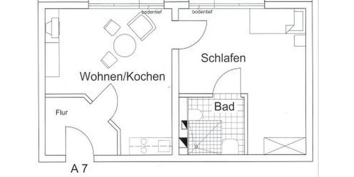 Etagenwohnung Eilenburg - 1 Zimmer, 23 m&sup2;, 330&euro; | Angebot:26041731