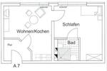 Etagenwohnung Eilenburg - 1 Zimmer, 23 m&sup2;, 330&euro; | Angebot:26041731