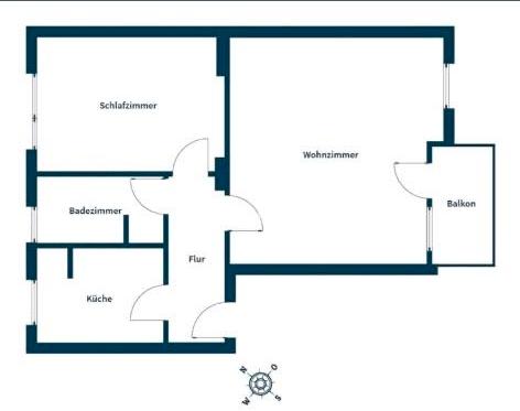 Etagenwohnung Hannover Buchholz-Kleefeld - 2 Zimmer, 57 m&sup2;, 750&euro; | Angebot:26079959