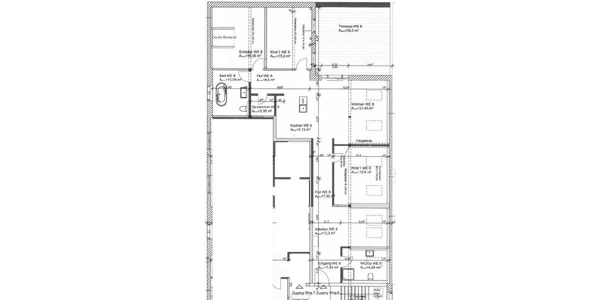 Großzügig Wohnen - Dachgeschoßwohnung Waltershausen Alte Post - WE8 | Angebot:26933557