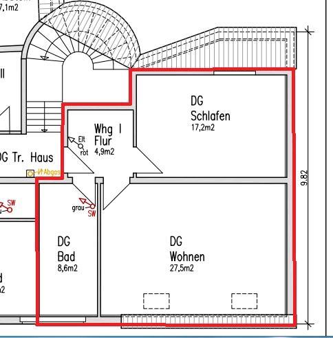 Dachgeschoßwohnung Neubrandenburg - 2 Zimmer, 58 m&sup2;, 770&euro; | Angebot:26674935