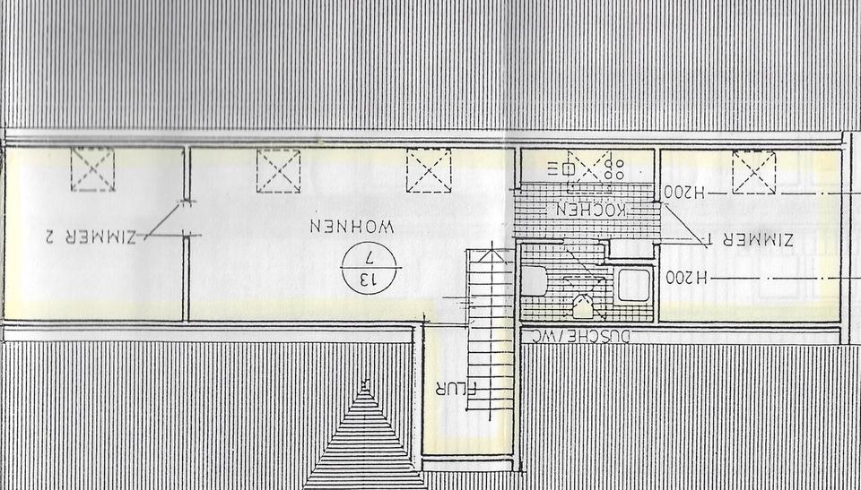 Dachgeschoßwohnung Fulda Aschenberg - 3 Zimmer, 61 m&sup2;, 500&euro; | Angebot:26694095