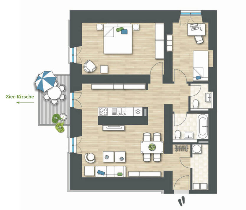 +++ DreiZimmerwohnung mit zwei Stellplätzen im Denkmalobjekt +++