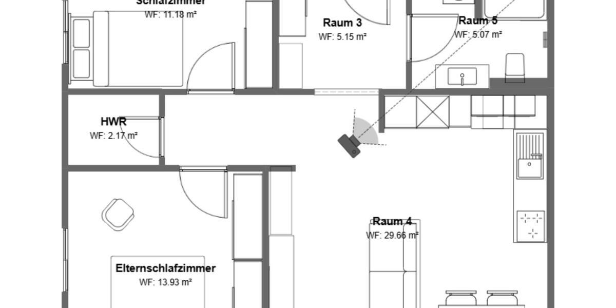 Erdgeschoßwohnung Hessisch Lichtenau - 3 Zimmer, 71 m&sup2;, 950&euro; | Angebot:26416268