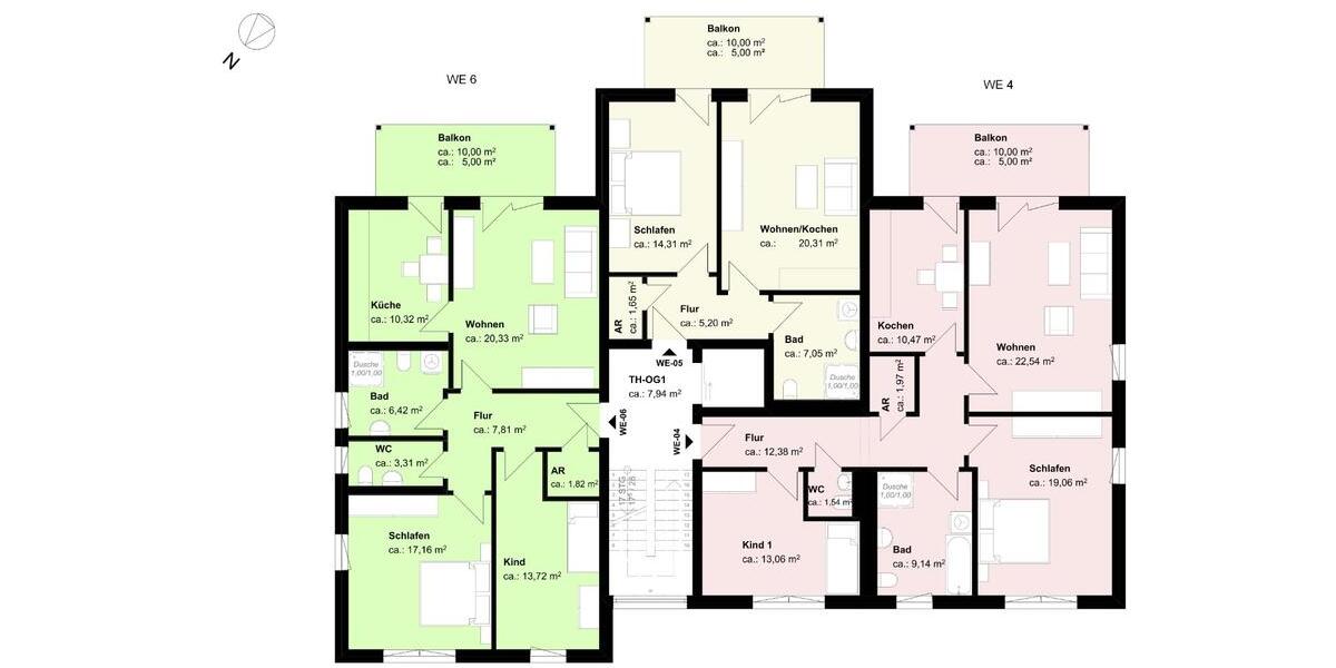 Etagenwohnung Erkner - 3 Zimmer, 86 m&sup2;, 1.300&euro; | Angebot:25887980