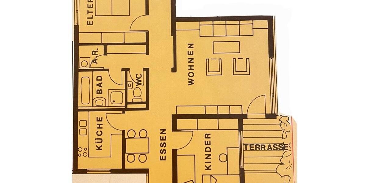 Erdgeschoßwohnung Albstadt - 3.5 Zimmer, 86 m&sup2;, 700&euro; | Angebot:24767536