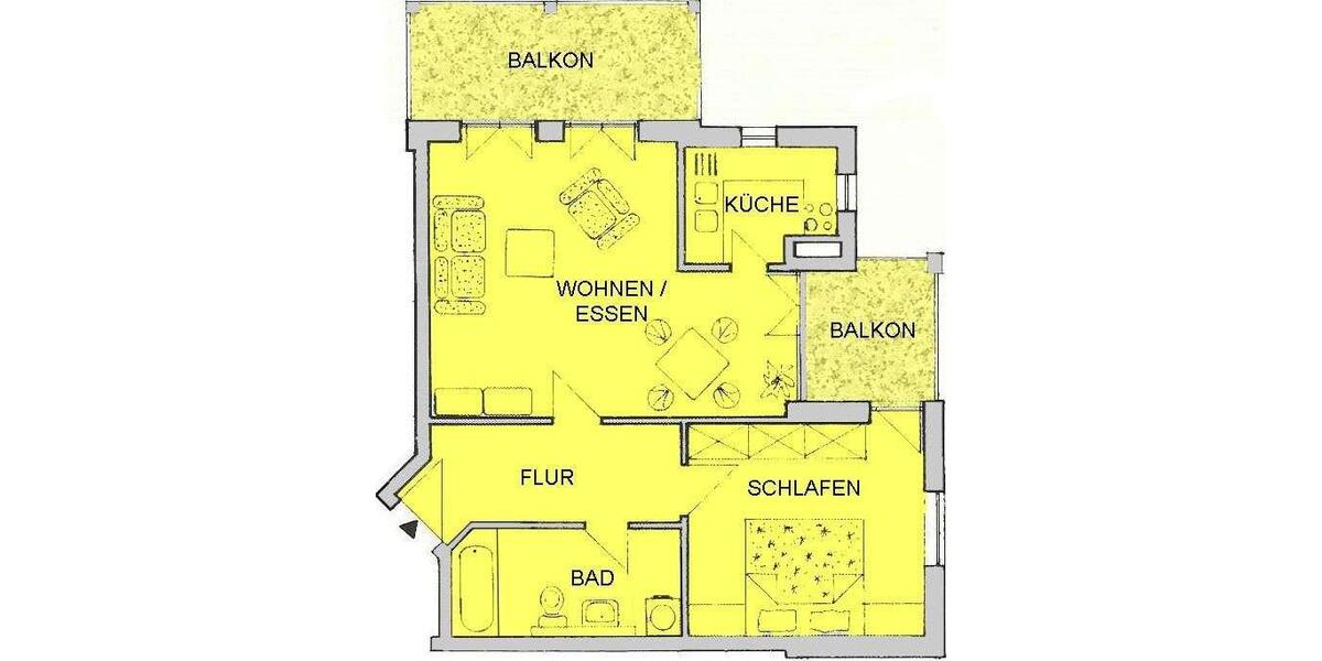 Etagenwohnung Ahrensfelde - 2 Zimmer, 67 m&sup2;, 727&euro; | Angebot:25056611