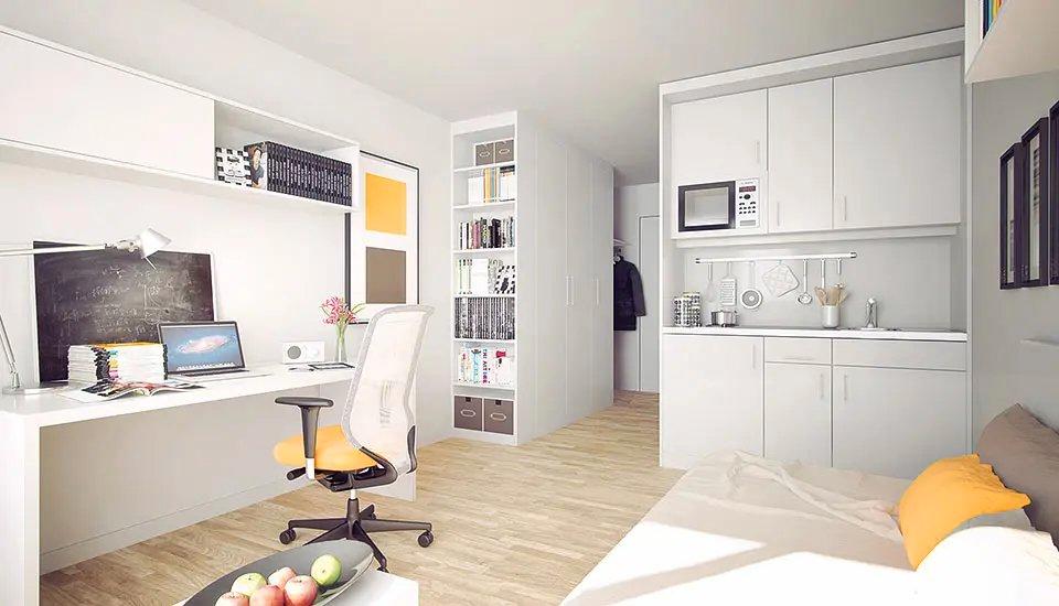 Wohnen auf Zeit Frankfurt am Main Gallus - 1 Zimmer, 22 m&sup2;, 866&euro; | Angebot:26597641