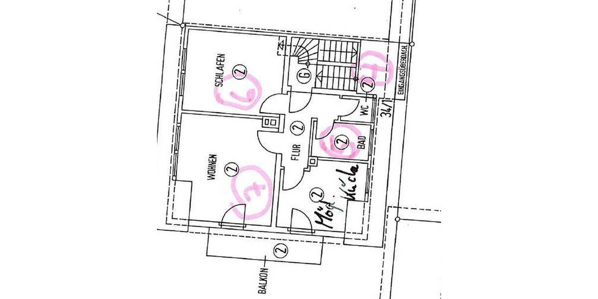Etagenwohnung Bad Herrenalb Dobel Nonnenmiß - 2 Zimmer, 63 m&sup2;, 650&euro; | Angebot:26763699