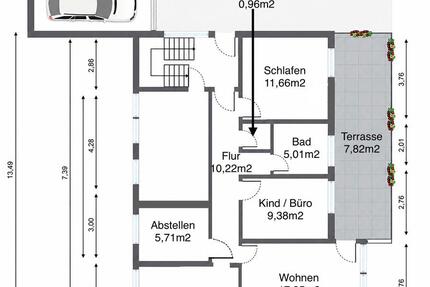 Wohnung Morsbach - 3 Zimmer, 81 m&sup2;, 700&euro; | Angebot:26587544