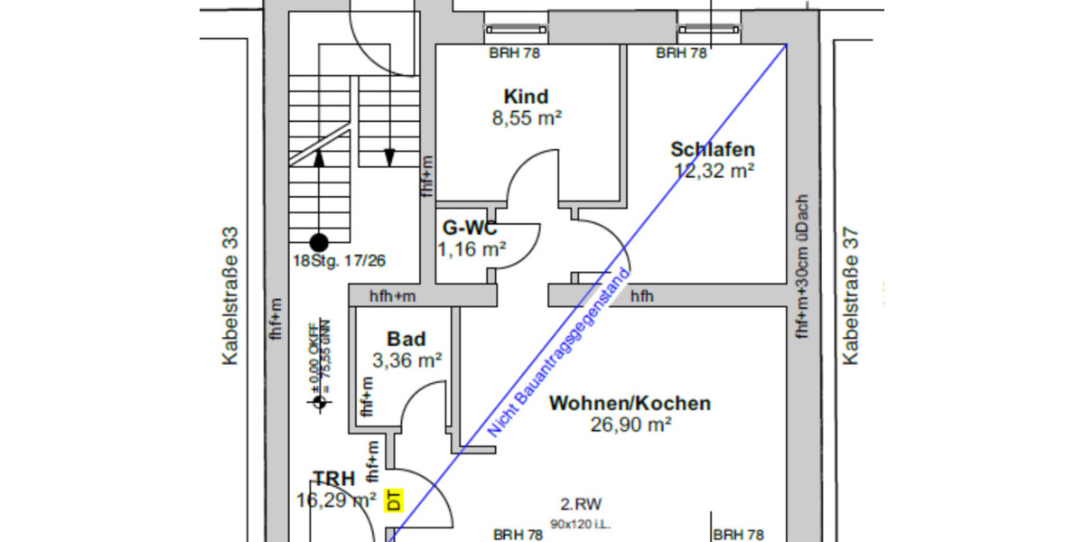 Erdgeschoßwohnung Mönchengladbach West - 3 Zimmer, 70 m&sup2;, 1.100&euro; | Angebot:24676945