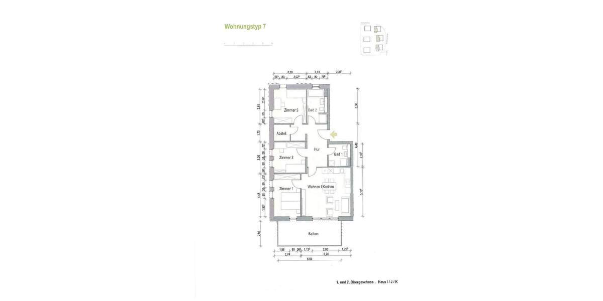 Etagenwohnung Ottendorf-Okrilla Medingen - 4 Zimmer, 97 m&sup2;, 1.570&euro; | Angebot:25799009