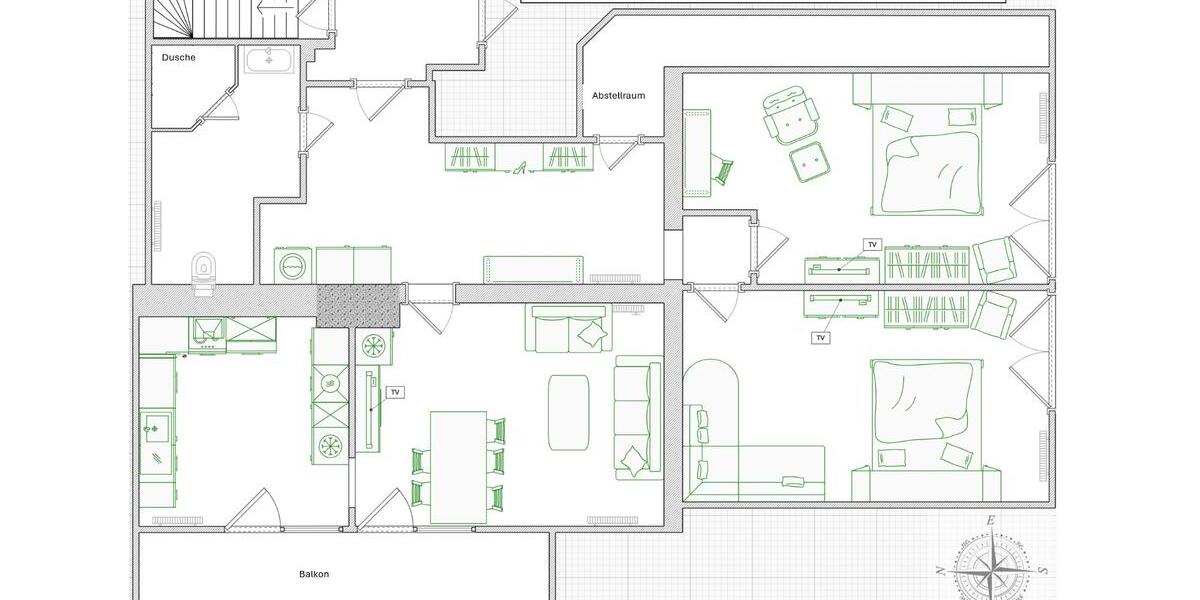 Dachgeschoßwohnung Hanerau-Hademarschen Hademarschen - 3 Zimmer, 92 m&sup2;, 1.020&euro; | Angebot:25963516