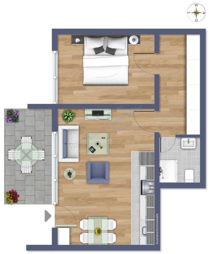 SINGLE-Wohnung in der Villenkolonie ...