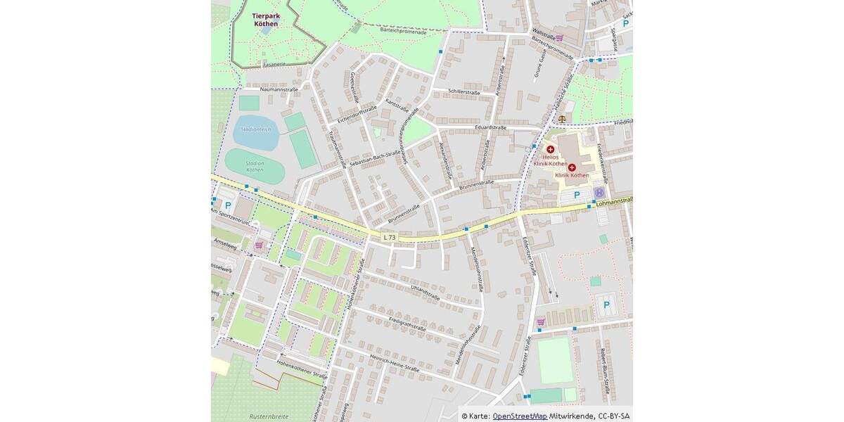 Etagenwohnung Köthen (Anhalt) Köthen - 2 Zimmer, 47 m&sup2;, 315&euro; | Angebot:25665496