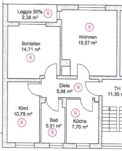 Etagenwohnung Gerolstein - 3 Zimmer, 66 m&sup2;, 550&euro; | Angebot:26653156