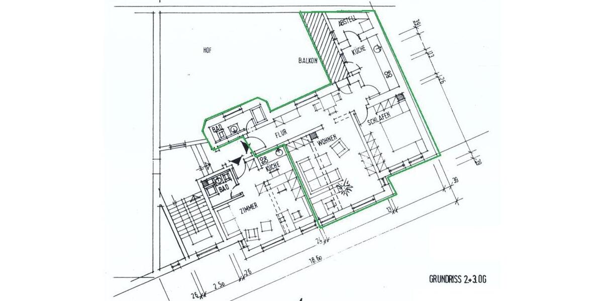 Etagenwohnung Gera Alt-Bieblach - 2 Zimmer, 67 m&sup2;, 430&euro; | Angebot:26289123