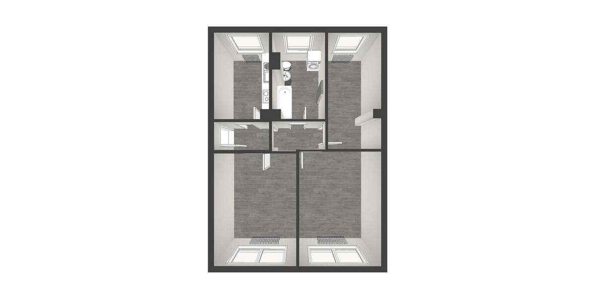 Etagenwohnung Osterwieck - 4 Zimmer, 75 m&sup2;, 261&euro; | Angebot:21655761