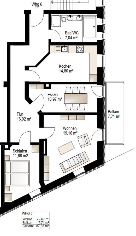 Altbau Loft Wohnung am Lech x3: 73+82+64 qm, kernsaniert, Balkon, Parkett, Küche, ruhig, nähe KUKA, provisionsfrei 3 zimmer