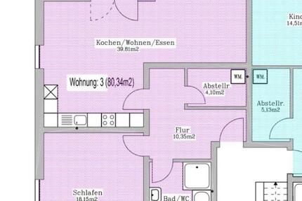 Wohnung Schlitz - 2 Zimmer, 80 m&sup2;, 1.150&euro; | Angebot:27568963