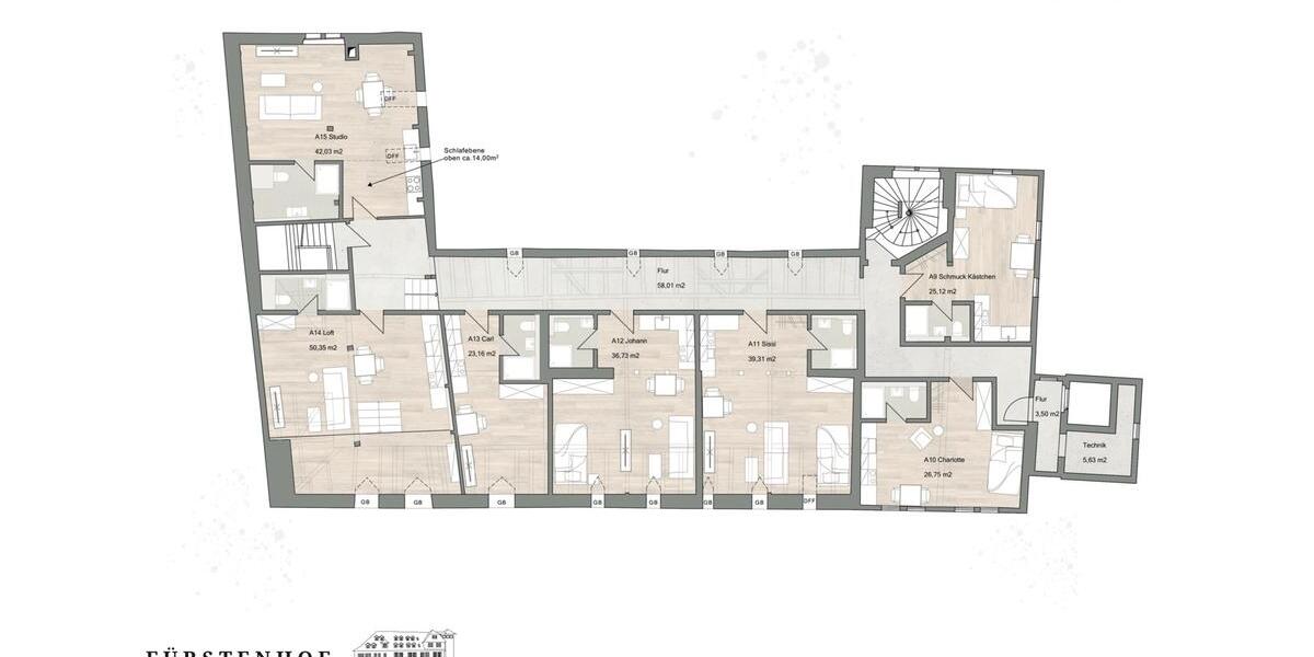 Etagenwohnung Gelnhausen - 1 Zimmer, 30 m&sup2;, 700&euro; | Angebot:24364455