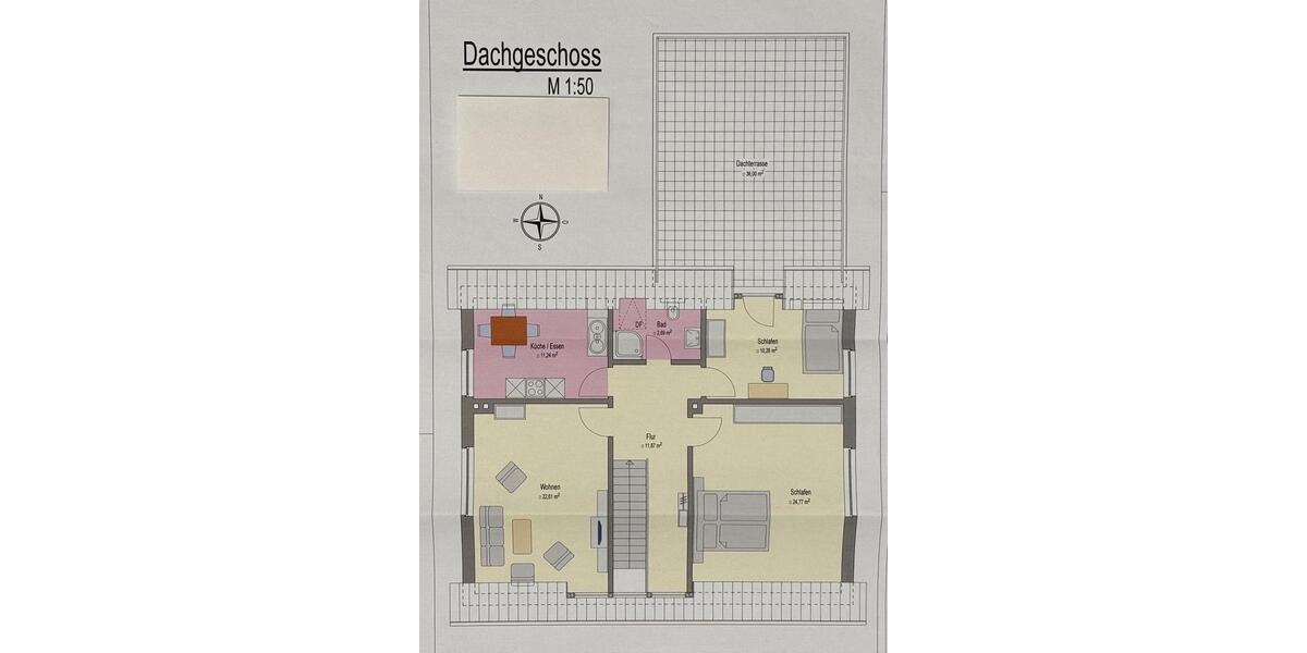 Dachgeschoßwohnung Löningen - 3 Zimmer, 83 m&sup2;, 700&euro; | Angebot:24742269