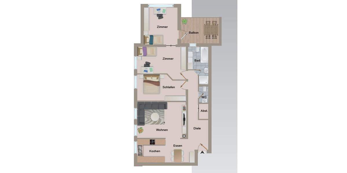 Etagenwohnung Krauchenwies-Ablach Ablach - 4 Zimmer, 118 m&sup2;, 850&euro; | Angebot:25728365