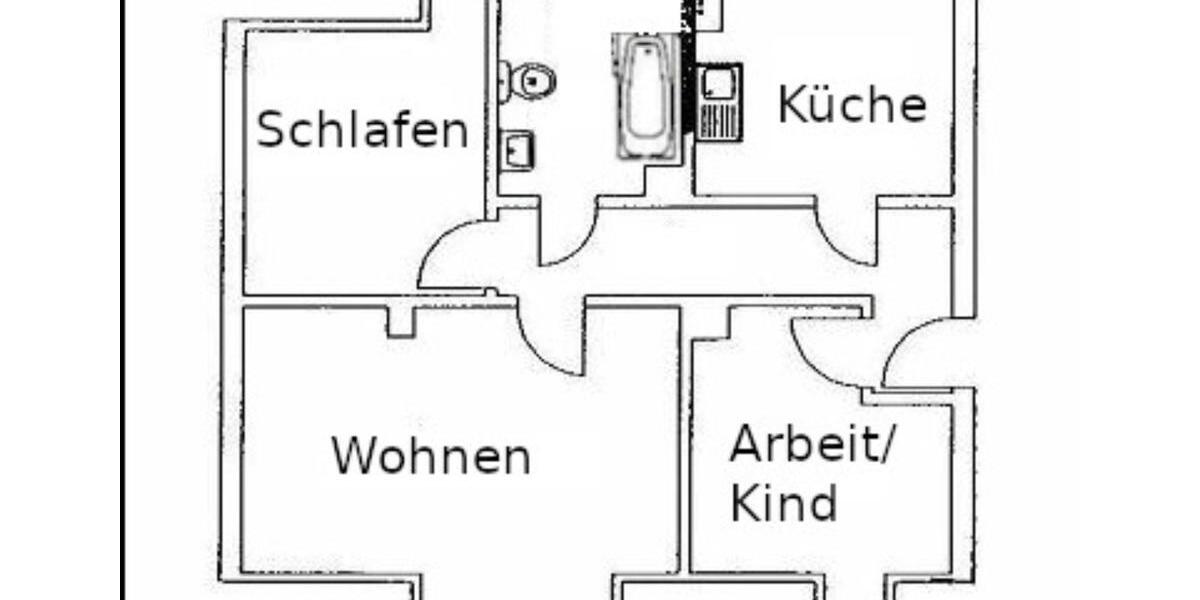Dachgeschoßwohnung Groitzsch - 3 Zimmer, 60 m&sup2;, 390&euro; | Angebot:25935597