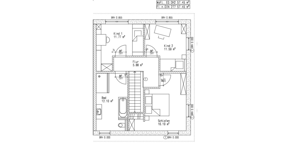 Etagenwohnung Greifswald Groß Schönwalde - 4 Zimmer, 117 m&sup2;, 1.700&euro; | Angebot:25284858