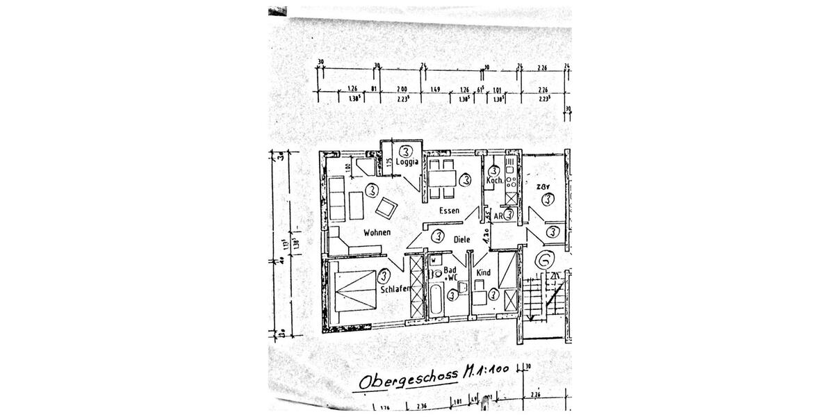 Etagenwohnung Hilchenbach - 5 Zimmer, 95 m&sup2;, 830&euro; | Angebot:26408153