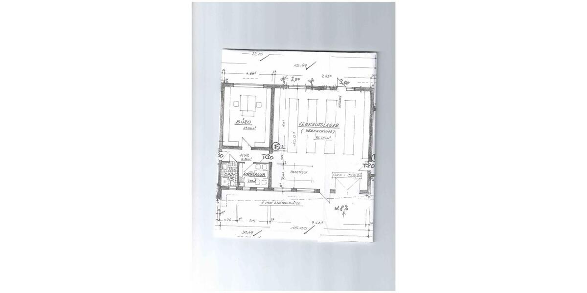 Flexible Gewerbefläche: Lagerhalle mit Büro- Starkstrom vorhanden zimmer
