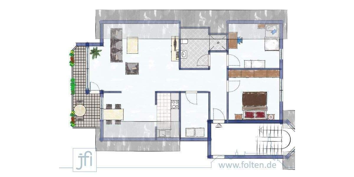 Etagenwohnung Ostrhauderfehn - 3 Zimmer, 73 m&sup2;, 625&euro; | Angebot:25705652