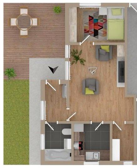 Terrassenwohnung Herrenberg - 2.5 Zimmer, 54 m&sup2;, 815&euro; | Angebot:26641462